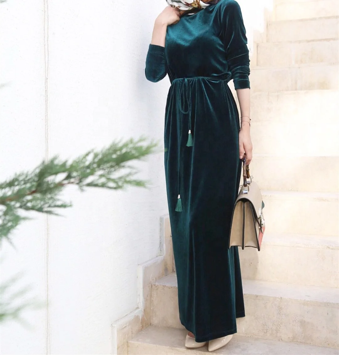 FREE SHIPPING Maxi Turkey Dresses Beautiful Plain Velvet With Belt For Muslim Abaya Islamic Women Clothing, Red.navy.green, black
FREE SHIPPING Maxi Turkey Dresses Beautiful Plain Velvet With Belt For Muslim Abaya Islamic Women Clothing, Red.navy.green, black