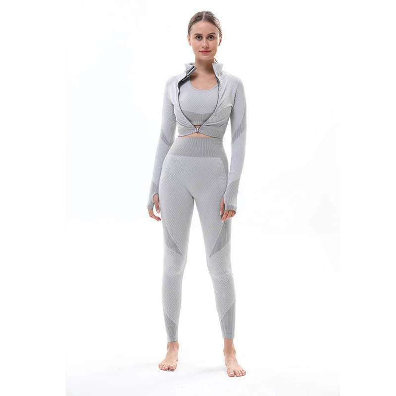 Fitness Set Sports Bra Sportswear Yoga Set Workout Clothes Long Sleeve Gym Cropped Top Seamless Leggings Women Sport Suit, 10 colors, as picture shown
Fitness Set Sports Bra Sportswear Yoga Set Workout Clothes Long Sleeve Gym Cropped Top Seamless Leggings Women Sport Suit, 10 colors, as picture shown