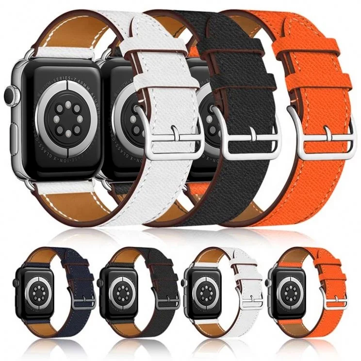 New Smart Leather Watch Band Strap For iWatch Genuine Leather 38mm 40mm 42mm 44mm Band With Adapter For Apple Watch 7 6 5 4 3, Multi colors
New Smart Leather Watch Band Strap For iWatch Genuine Leather 38mm 40mm 42mm 44mm Band With Adapter For Apple Watch 7 6 5 4 3, Multi colors