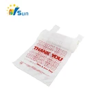 Cheap Price Custom Printed Shopping Packaging Hdpe Plastic Thank You T-Shirt Bag