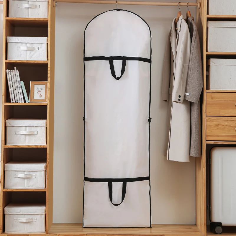 Hot sell simple wedding dress garment bag suit bag dust cover foldable hanging clothes bag
Hot sell simple wedding dress garment bag suit bag dust cover foldable hanging clothes bag