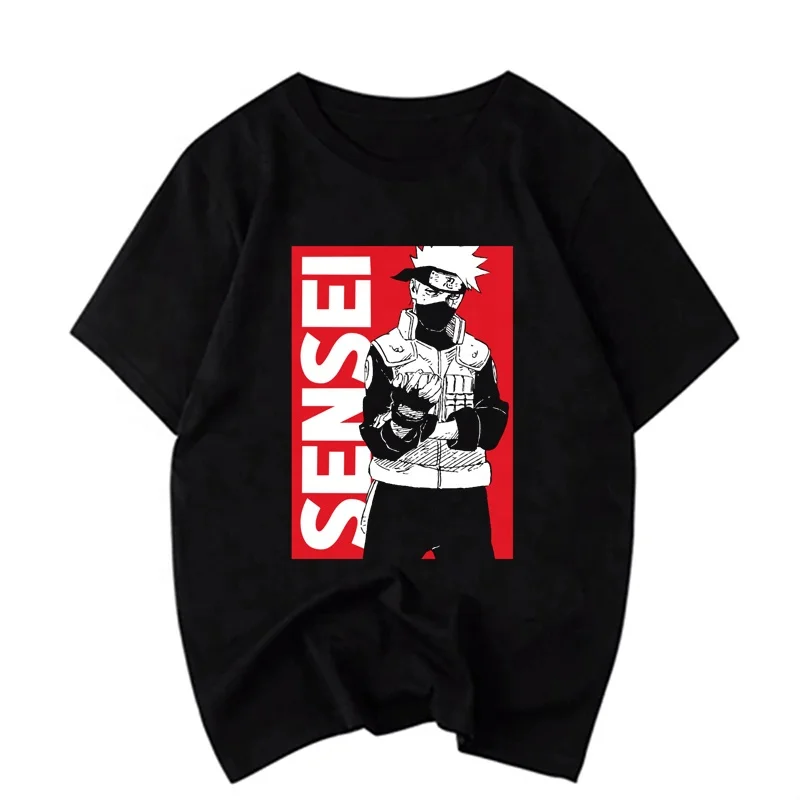 High Quality Graphic T-Shirt Anime Kakashi Sensei Customized O Neck T Shirt Short Sleeve 100% Cotton Men Tshirt
High Quality Graphic T-Shirt Anime Kakashi Sensei Customized O Neck T Shirt Short Sleeve 100% Cotton Men Tshirt