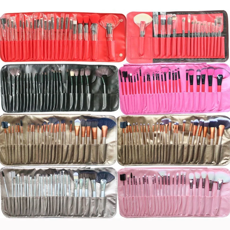 

24Pcs Your Own Brand Free Sample Customised Synthetic Custom Professional Private Label Makeup Brush Set For Face, Customized color accepted