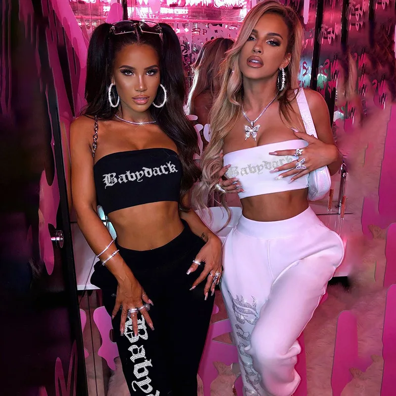 Fashion Streetwear Workout Tops Women Trendy Clothes Long Pants Two Piece Set Summer Club Outfit Matching Sets Women Clothing
Fashion Streetwear Workout Tops Women Trendy Clothes Long Pants Two Piece Set Summer Club Outfit Matching Sets Women Clothing