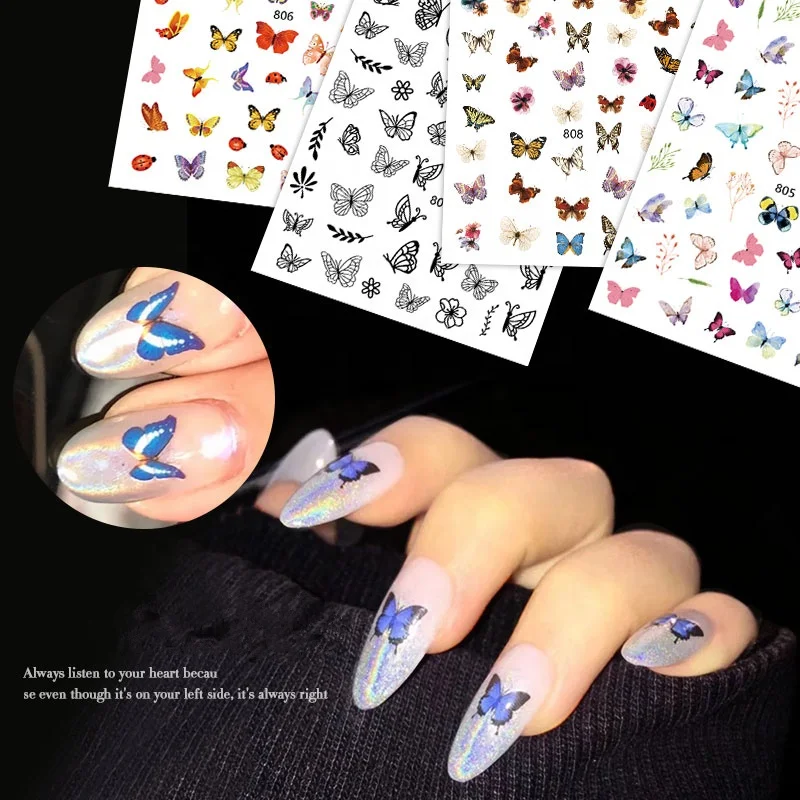 Misscheering Self Adhesive Nail Sticker butterfly Avocado Decals Manicure 5D Nail sticker for Fingernails Toenails Nail Tips, Colorful
Misscheering Self Adhesive Nail Sticker butterfly Avocado Decals Manicure 5D Nail sticker for Fingernails Toenails Nail Tips, Colorful