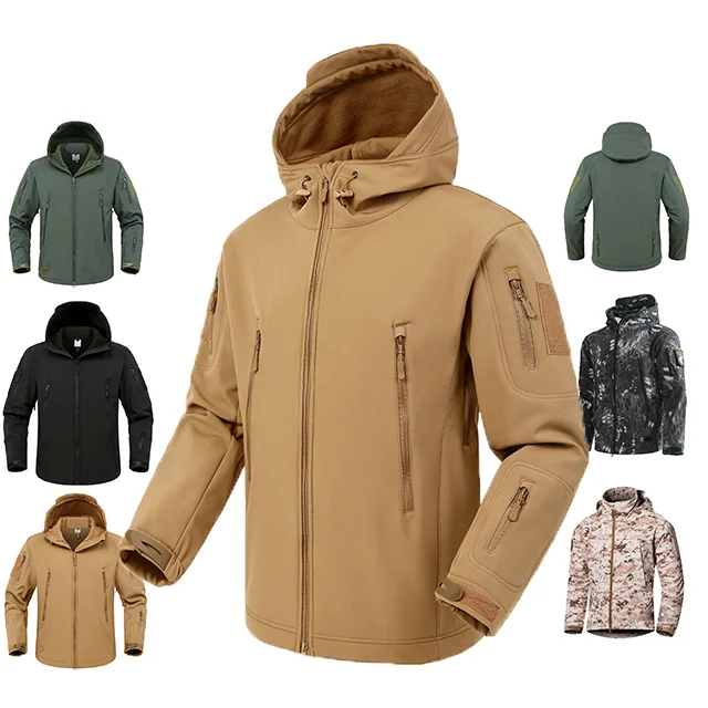 Men's Fans Tactical Jacket Camouflage Waterproof Softshell Hoody Hiking Camping Jacket Coat Cargoes Jacket
Men's Fans Tactical Jacket Camouflage Waterproof Softshell Hoody Hiking Camping Jacket Coat Cargoes Jacket