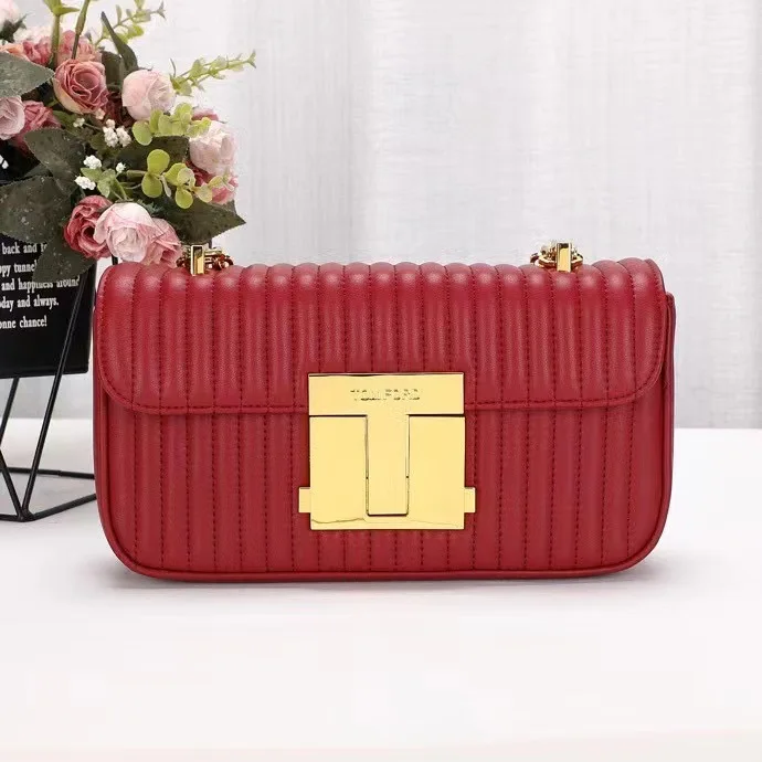 Wholesale Retro Women Lines Handbag Leather Chain Solid Color Crossbody Messenger Bag Elegant Ladies Shoulder Bag, Customized color
Wholesale Retro Women Lines Handbag Leather Chain Solid Color Crossbody Messenger Bag Elegant Ladies Shoulder Bag, Customized color