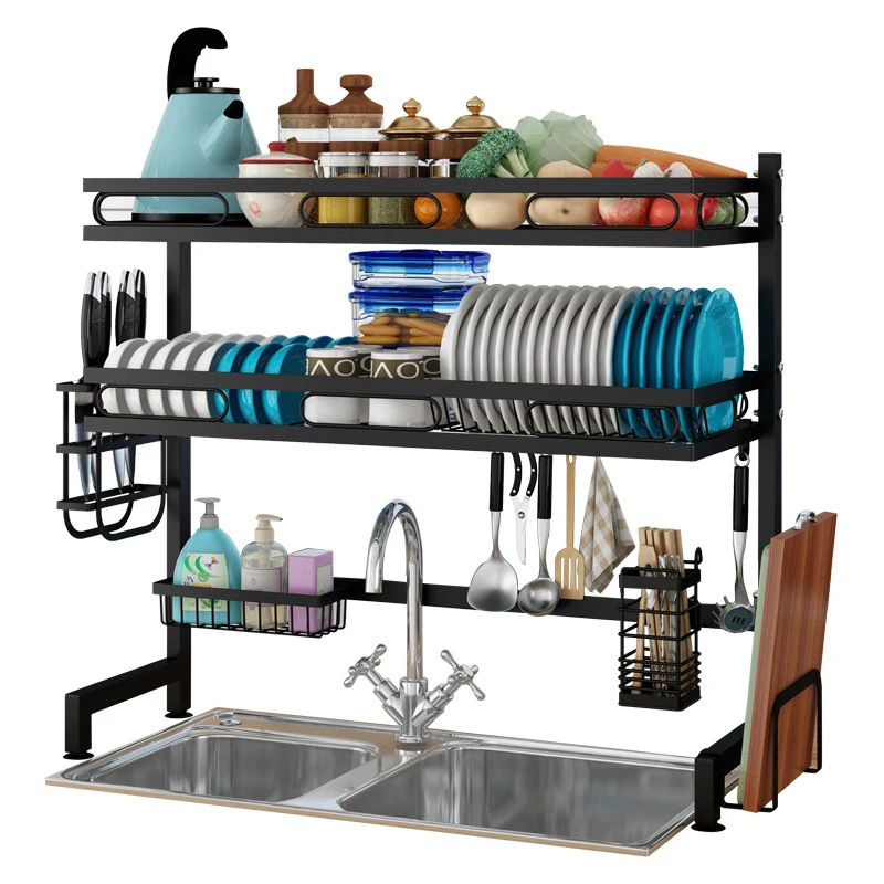 Amazon New Product 2 Tier Stainless Steel Kitchen Shelf Dish Drying Standing Rack Over Sink, Black
Amazon New Product 2 Tier Stainless Steel Kitchen Shelf Dish Drying Standing Rack Over Sink, Black