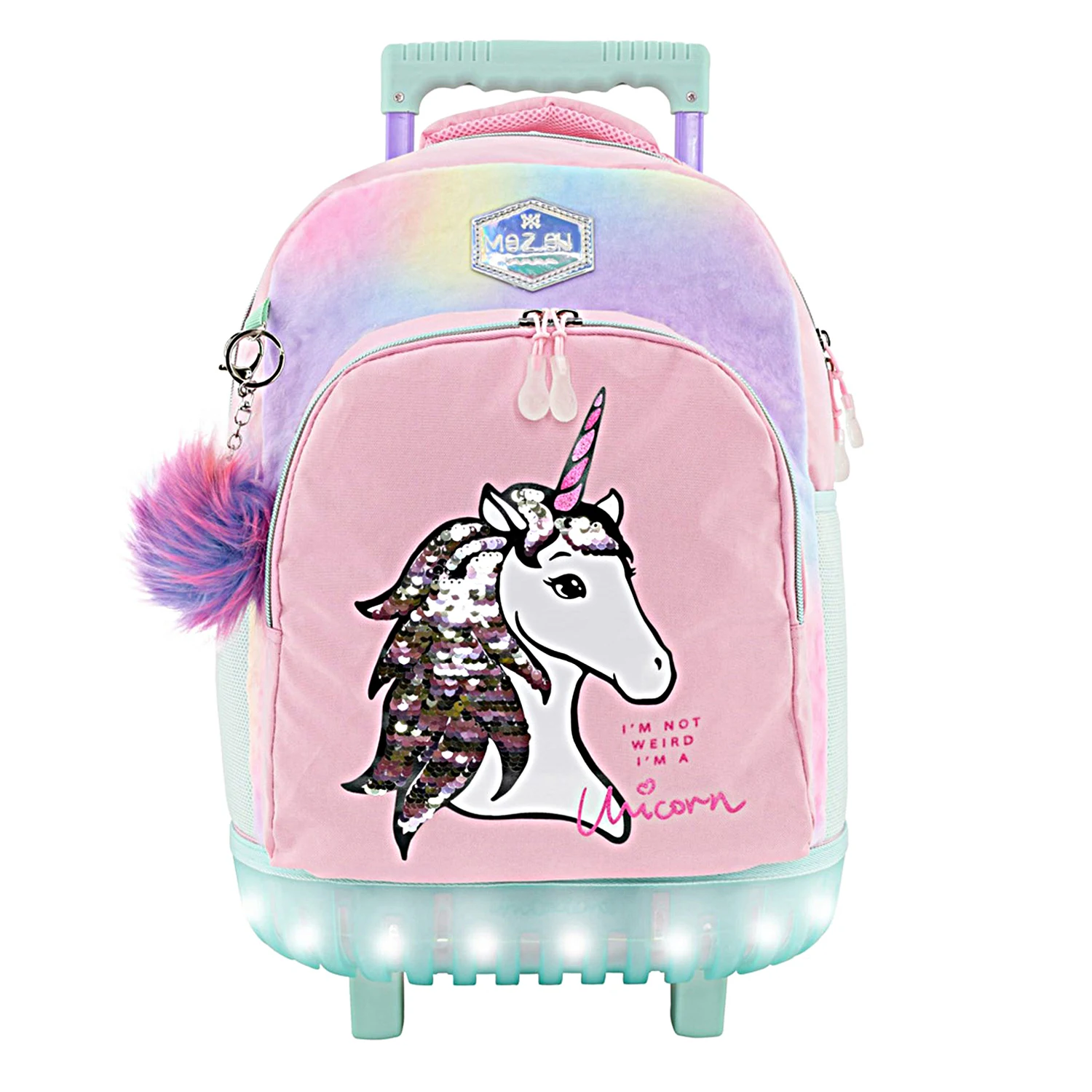 Girls18" Rolling Backpack LED School Carry-on Luggage for Kids Trolley Teens Bags Fashion Cat Suitcase Daily Life
Girls18" Rolling Backpack LED School Carry-on Luggage for Kids Trolley Teens Bags Fashion Cat Suitcase Daily Life