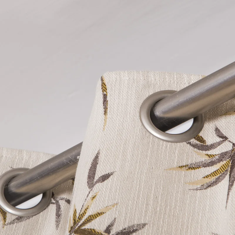 2020 wholesale price window curtain jacquard leaves curtain