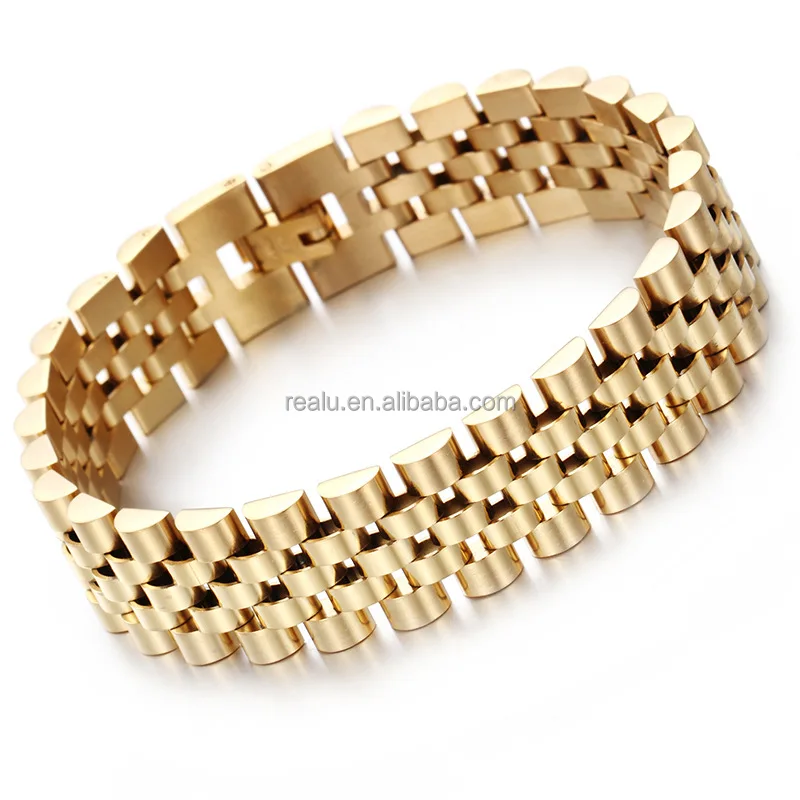 Fashion Jewelry 2021 Designer Inspired Fashion Accessories Gold Plated Mens Jubilee Bracelet 15mm 2-Tone Watch Band Bracelet wit
Fashion Jewelry 2021 Designer Inspired Fashion Accessories Gold Plated Mens Jubilee Bracelet 15mm 2-Tone Watch Band Bracelet wit