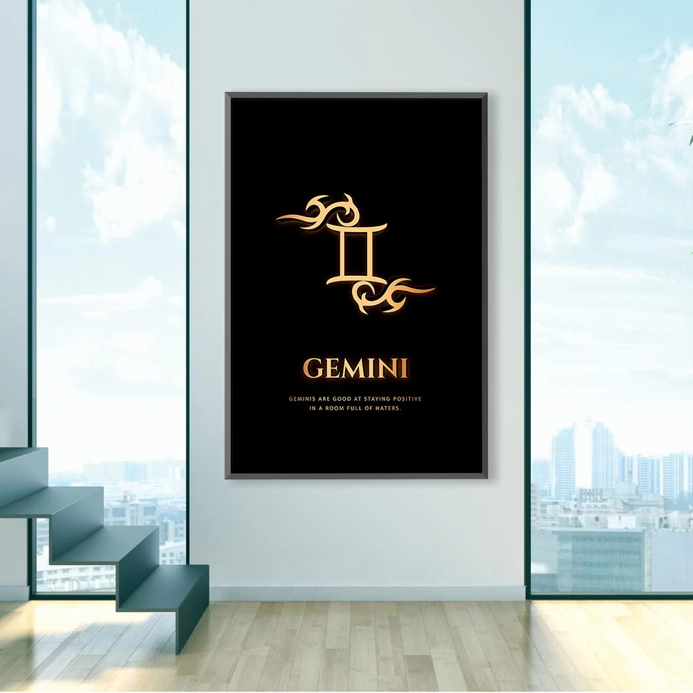 GEMINI Decorative Paintings Wall Art 12 Zodiac Wall Decor Canvas Prints GEMINI Wall Painting for Living Room Printed
GEMINI Decorative Paintings Wall Art 12 Zodiac Wall Decor Canvas Prints GEMINI Wall Painting for Living Room Printed