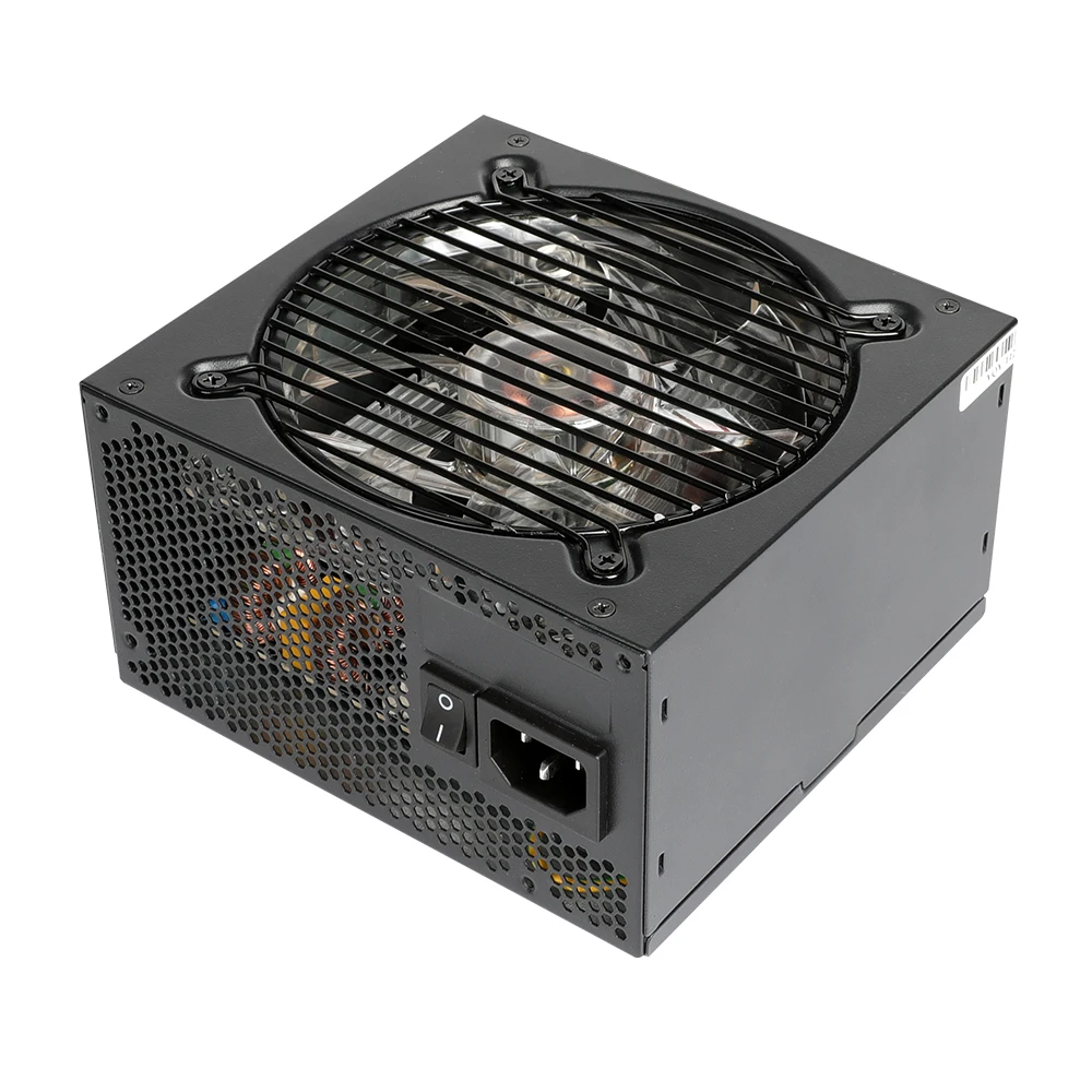 Swithching PSU 120mm RGB Led Fan Computer power supply gaming pc power supply, Black
Swithching PSU 120mm RGB Led Fan Computer power supply gaming pc power supply, Black
