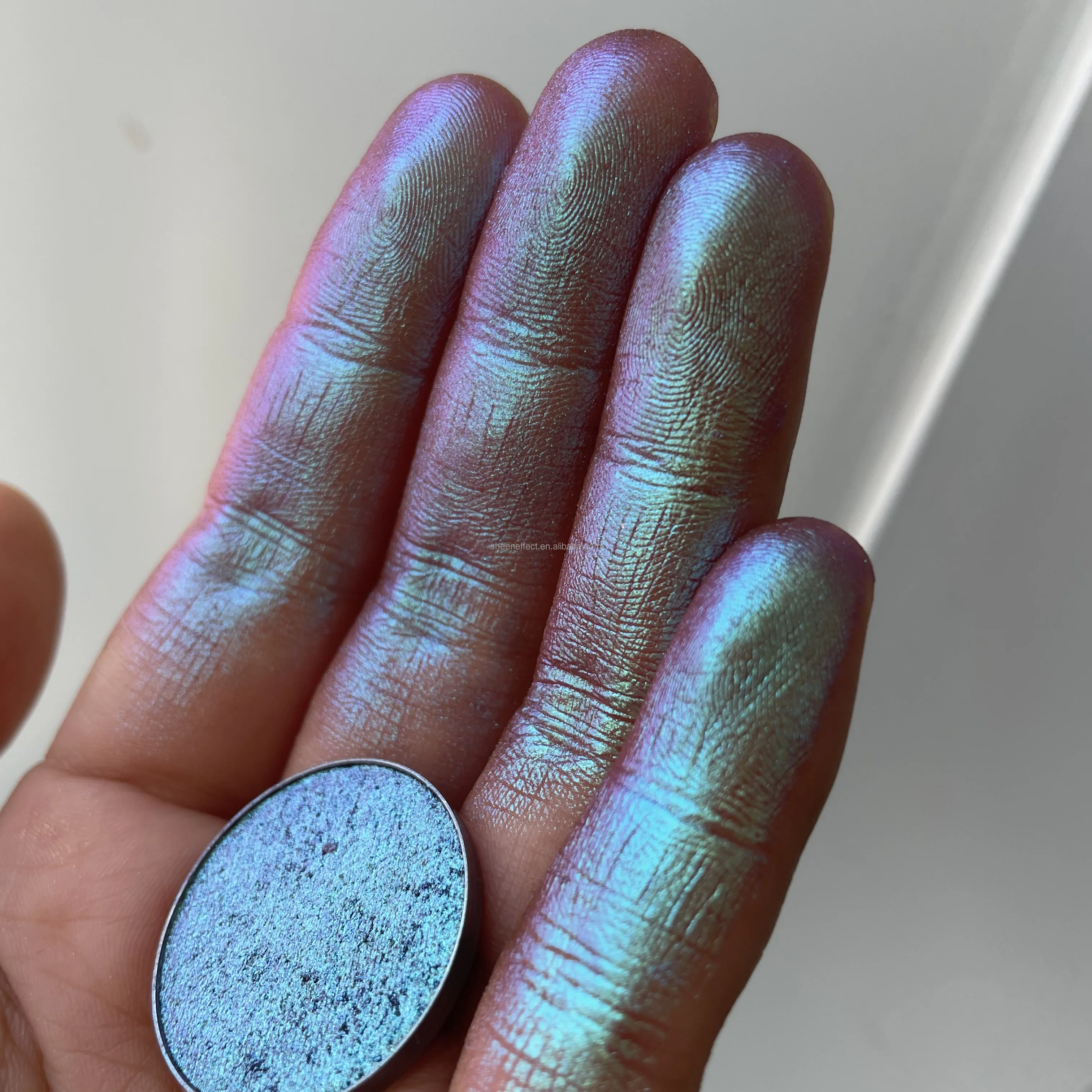 Metal chameleon purple-blue changing makeup Multi Color Palette effect loose powder
Metal chameleon purple-blue changing makeup Multi Color Palette effect loose powder
