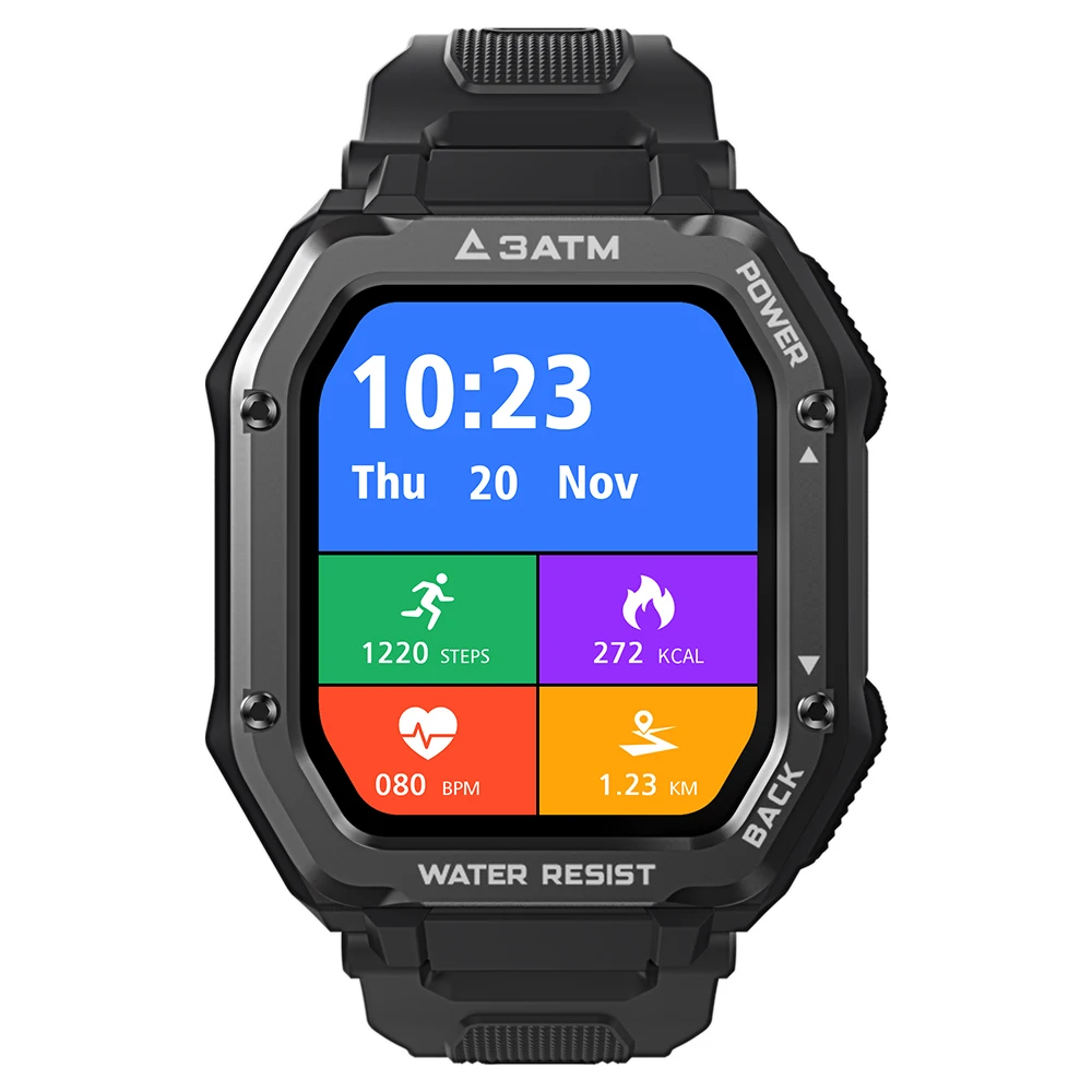 Kospet Rock C16 1.69 inch 3ATM Waterproof Blood Pressure ROCK 3ATM Waterproof fitness tracker sport Smart watch
Kospet Rock C16 1.69 inch 3ATM Waterproof Blood Pressure ROCK 3ATM Waterproof fitness tracker sport Smart watch