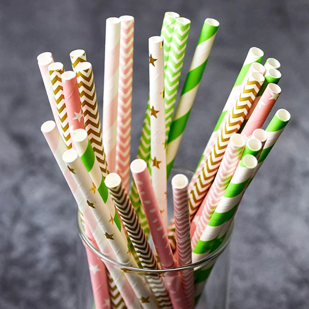 

Natural Eco Friendly Disposable Wheat Straw Biodegradable Paper Spoon Soup Straws For Juice