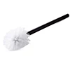 Factory wholesale PP hard bristle toilet cleaning brush with black stainless steel long handle