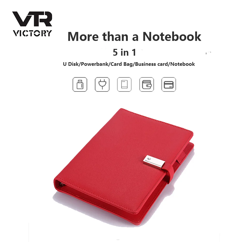 2020 Travel Wireless Charger Usb-C Power Bank Notebook Powerbank Diary Planner Notebook With Power Bank And Usb - ANKUX.COM