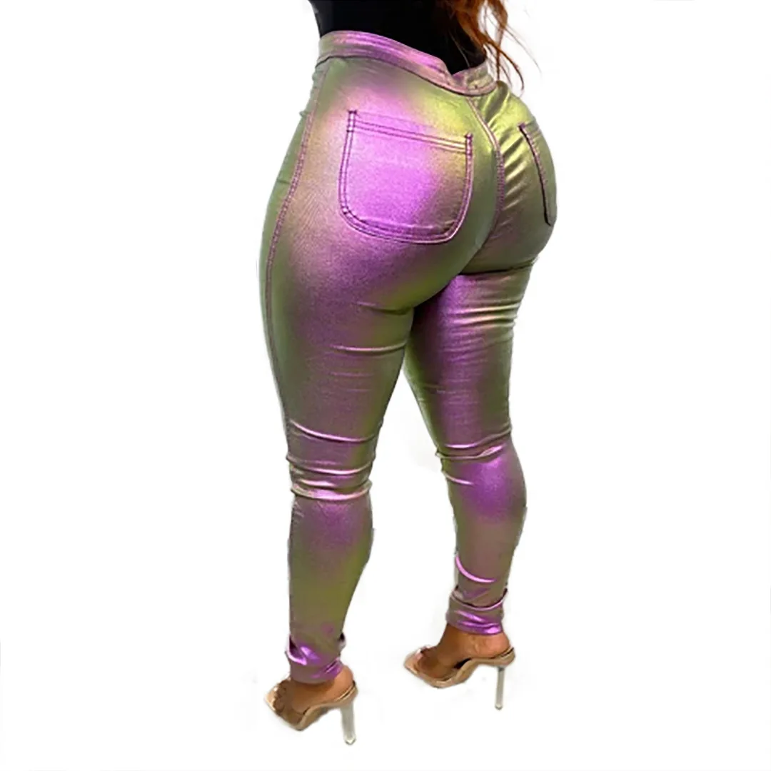 Street Wear Gradient Leather Pants For Women 2021 Solid Skinny Purple Pants Mid Waist Leather Leggings, As picture
Street Wear Gradient Leather Pants For Women 2021 Solid Skinny Purple Pants Mid Waist Leather Leggings, As picture