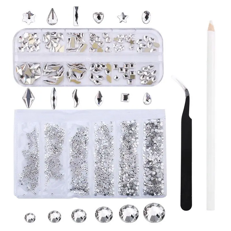Mixed nail art decals diamond jewelry crystal nails art rhinestone designs 3d shinny nail decorations, Colorful
Mixed nail art decals diamond jewelry crystal nails art rhinestone designs 3d shinny nail decorations, Colorful