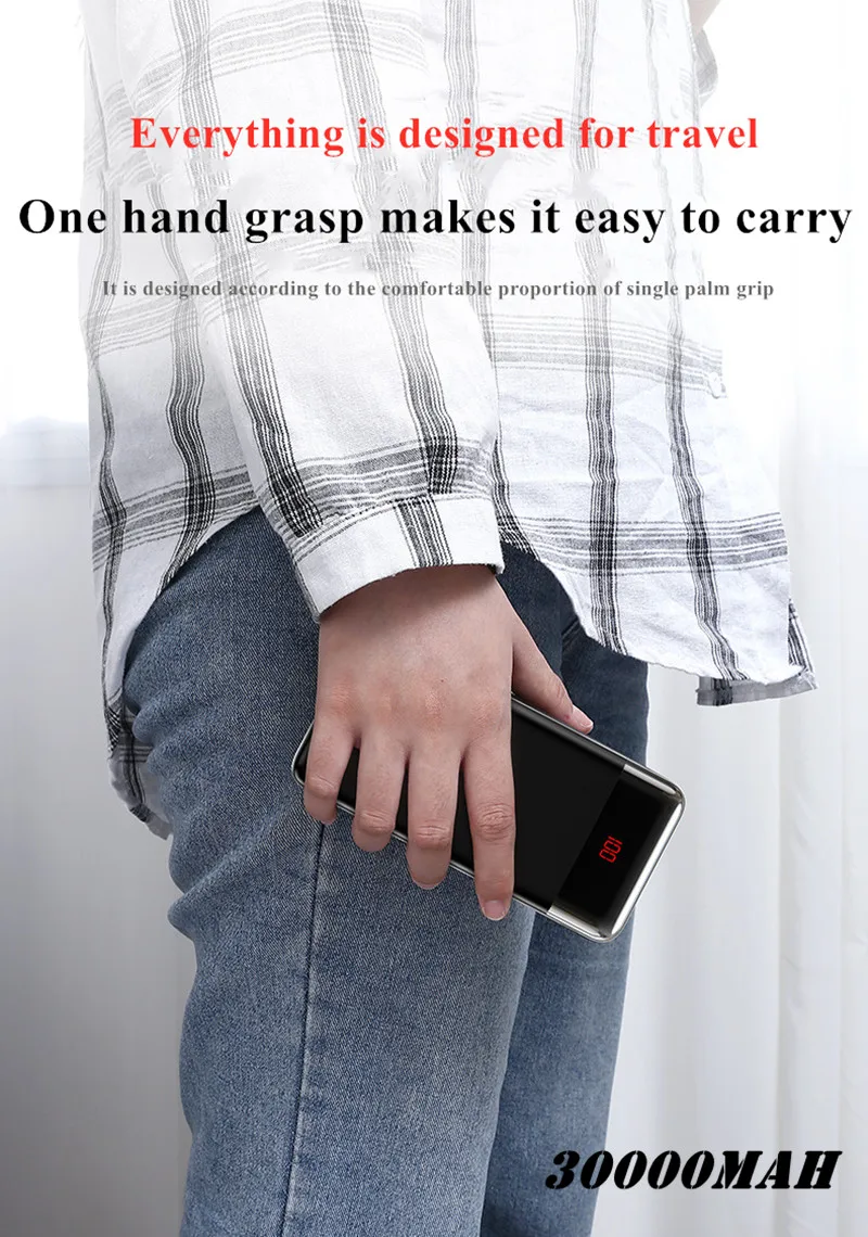 ome Hot selling electronics products portable power banks dual USB output super high capacity 30000mAh power bank for laptop - ANKUX.COM