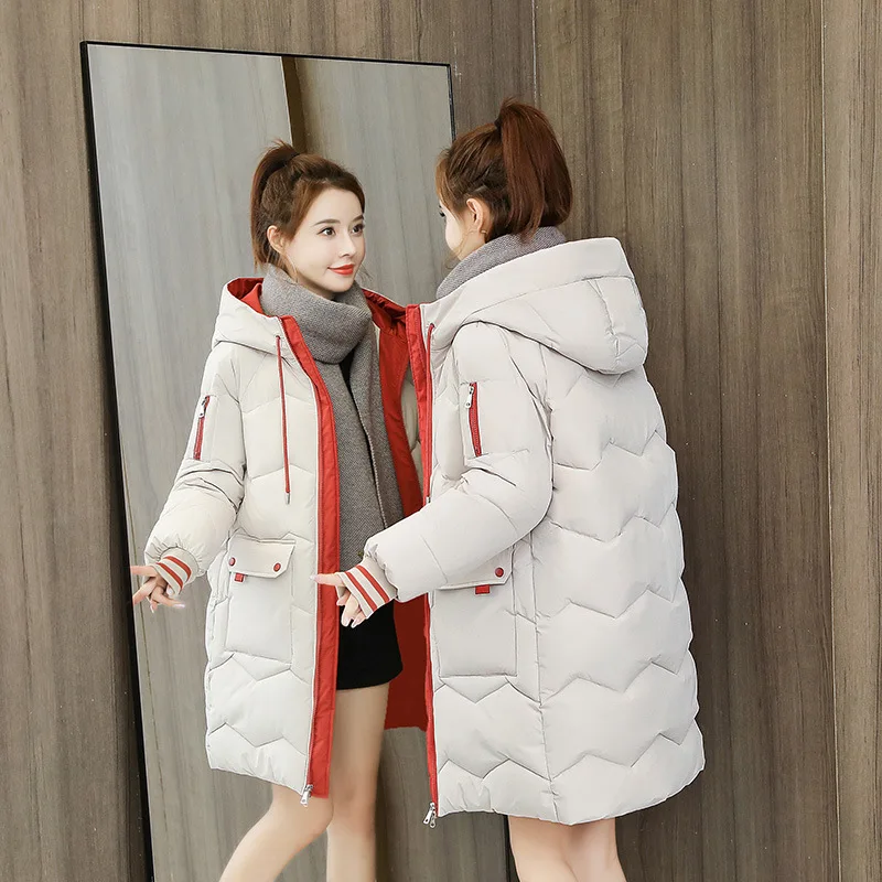 2022 new thick mid-length hooded Korean style bread coat women's jacket cotton clothing winter down jacket
2022 new thick mid-length hooded Korean style bread coat women's jacket cotton clothing winter down jacket