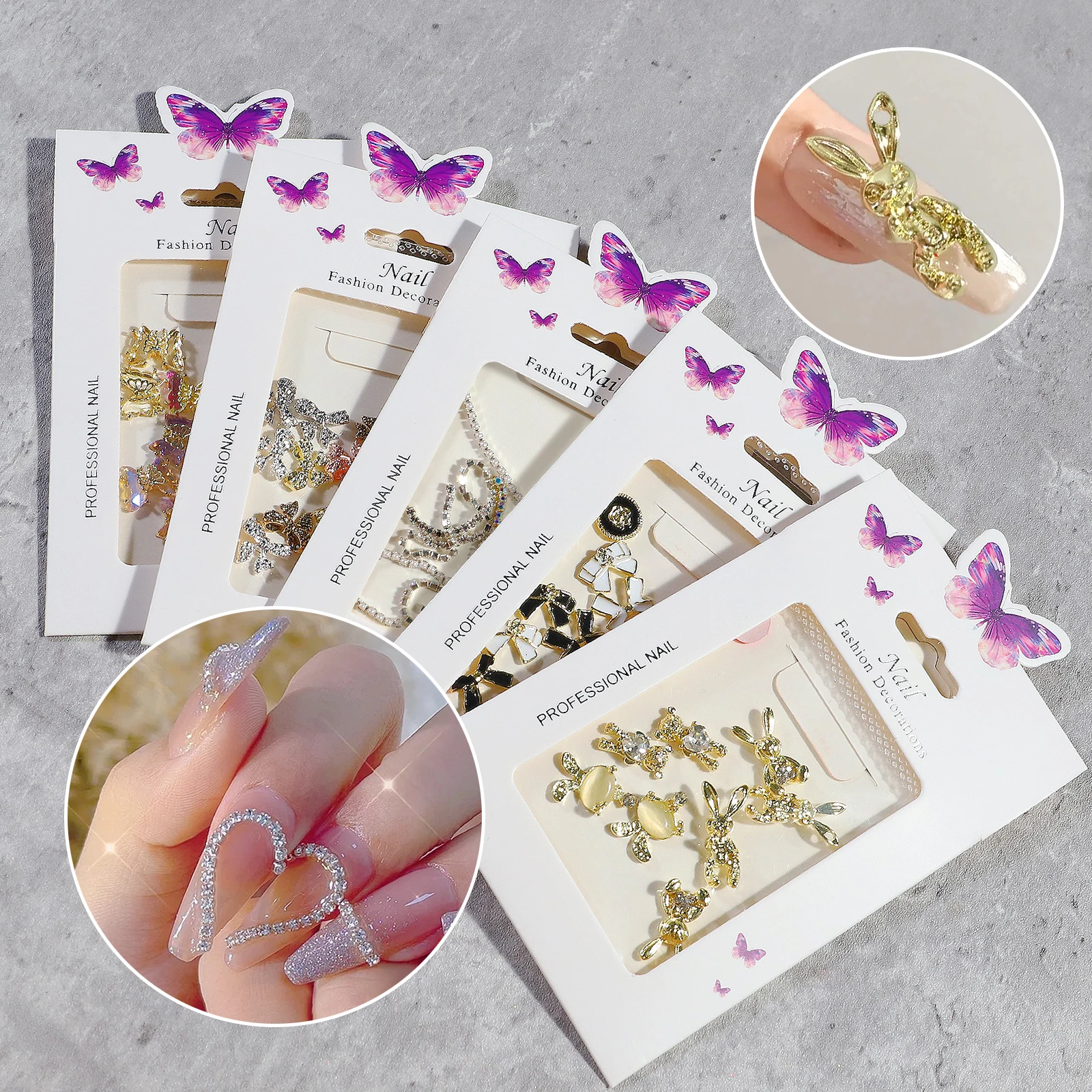 Japanese Style Mixed Alloy Nail Art Decorations New Aurora Butterfly Heart Bear Bow Chain Mixed Metal Nail Ornaments
Japanese Style Mixed Alloy Nail Art Decorations New Aurora Butterfly Heart Bear Bow Chain Mixed Metal Nail Ornaments