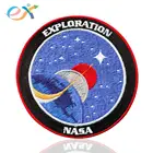 Custom Designs Pakistan Round Brand Personalized Logo Clothing Patch Iron On Embroidery Badge
