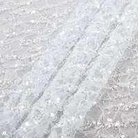 New Product Sequins Lace fabric with Beads for Wedding Dress, Luxury White Sequin Beaded Embroidery Lace
New Product Sequins Lace fabric with Beads for Wedding Dress, Luxury White Sequin Beaded Embroidery Lace