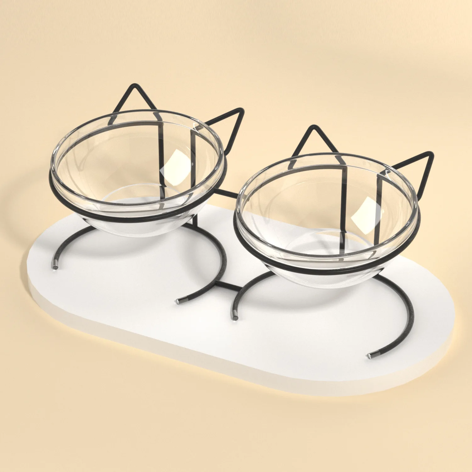 Metal Stand Base Transparent Glass Bowls Pet Supplies Wholesale Cat Dog Glass Food Bowls
Metal Stand Base Transparent Glass Bowls Pet Supplies Wholesale Cat Dog Glass Food Bowls