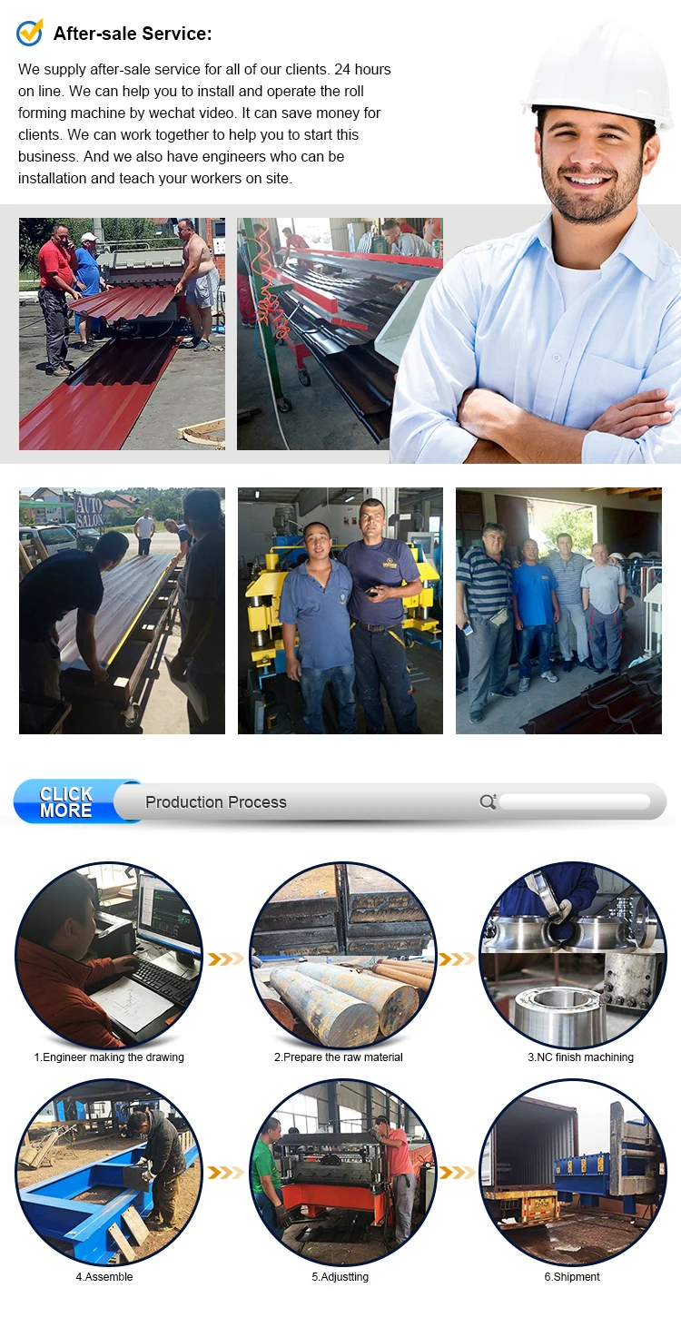 High standard and fast speed Indonesia metal roof tile machine