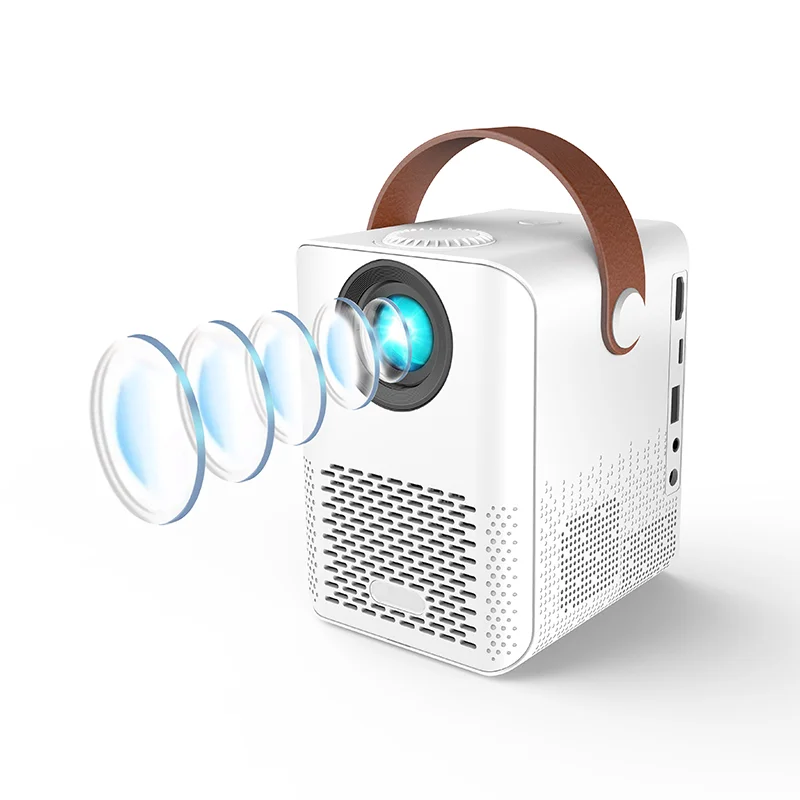 Smart Mini Projector 4k LCD Portable Smartphone Projector wireless connection USB Mobile projectors, White/yellow
Smart Mini Projector 4k LCD Portable Smartphone Projector wireless connection USB Mobile projectors, White/yellow