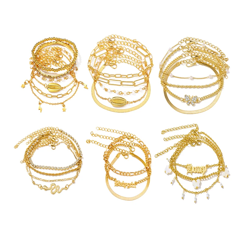 2021 New Bracelet Gold Color Link Shiny Chain Bracelet set Bangle Jewelry Trendy Women Girls
2021 New Bracelet Gold Color Link Shiny Chain Bracelet set Bangle Jewelry Trendy Women Girls