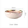/product-detail/8-inch-gold-rim-marble-pattern-pink-color-ceramic-dinner-bowl-62315081374.html
