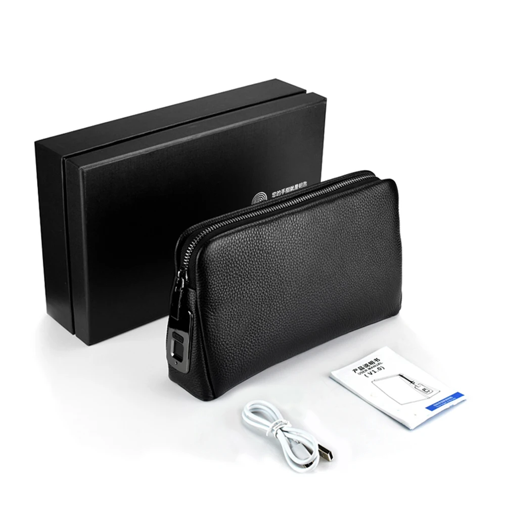 Fingerprint Business Man Zipper Luxury Genuine Leather Handbags Custom Man Hand Bags Purse Other Special Purpose Bags & Cases, Black
Fingerprint Business Man Zipper Luxury Genuine Leather Handbags Custom Man Hand Bags Purse Other Special Purpose Bags & Cases, Black