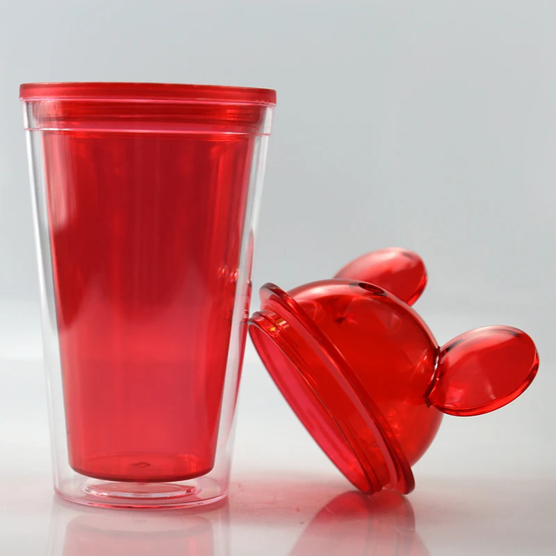 Hot selling plastic cups with lids and straw juice cup mouse ear ice cups high quality, Customized color
Hot selling plastic cups with lids and straw juice cup mouse ear ice cups high quality, Customized color