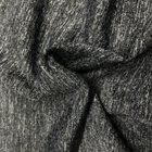 Polyester stretch grey fabric navy gray color knitted jersey fabric for garment
