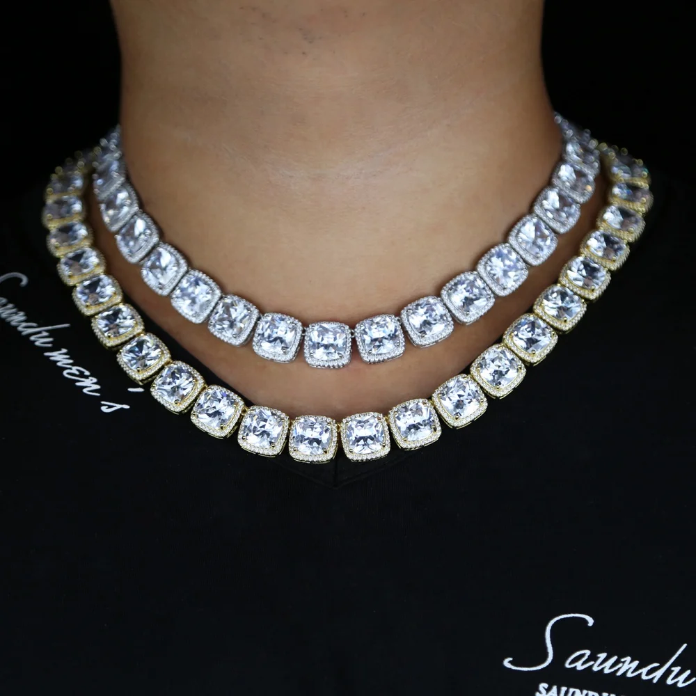 Men hip hop heavy necklace with Square cz cluster Large Size Tennis Chain Necklace iced out big stone Charm Fashion Jewelry, Black
Men hip hop heavy necklace with Square cz cluster Large Size Tennis Chain Necklace iced out big stone Charm Fashion Jewelry, Black