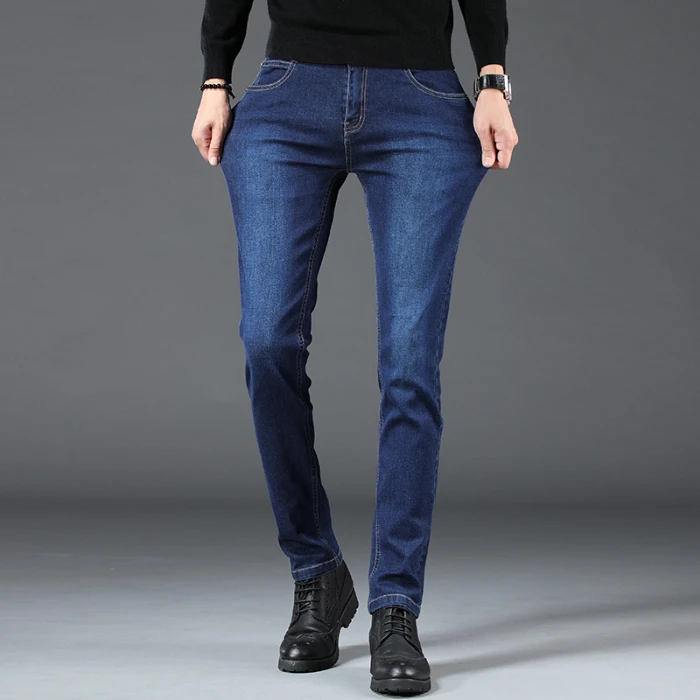 2020 Autumn And Winter New Mens Denim Trousers Slim Wild Elastic Straight Casual Men Jeans, Blue
2020 Autumn And Winter New Mens Denim Trousers Slim Wild Elastic Straight Casual Men Jeans, Blue