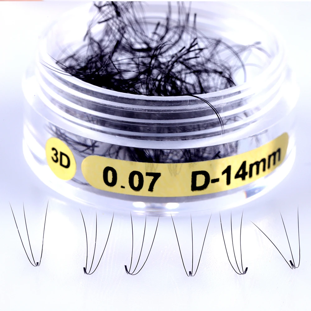 High Quality J B C CC D Russian Curl Individual Eyelashes Loose Premade Fans Volume Lashes, Natural black