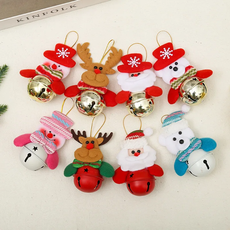 Christmas tree pendant doll bell Santa Claus bell pendant Christmas decoration doll holding bell children's gift
Christmas tree pendant doll bell Santa Claus bell pendant Christmas decoration doll holding bell children's gift