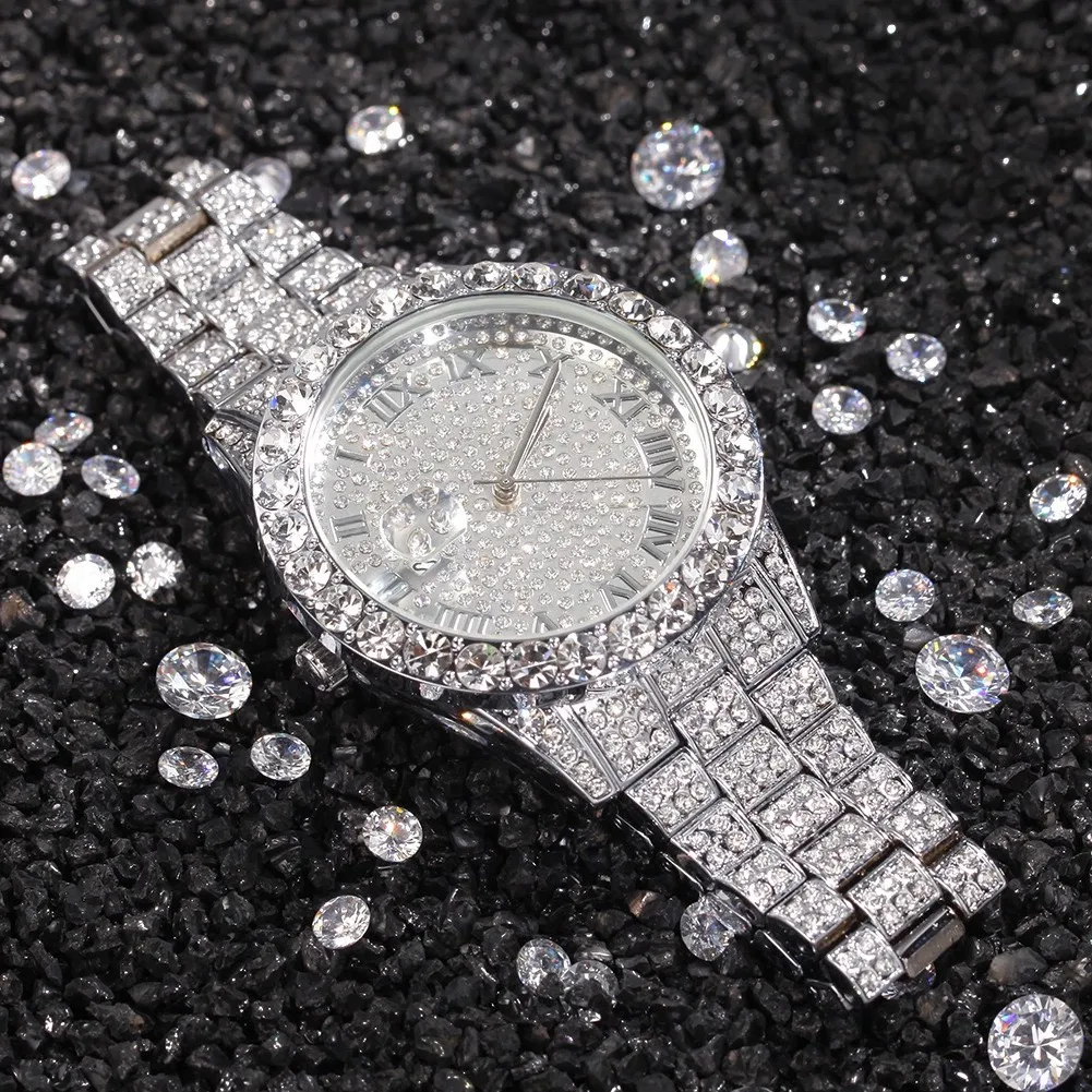 Hip Hop Watch Luxury Watch Man Diamond Hip Hop Watch