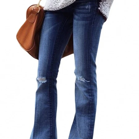 2021 new High quality custom woman flared denim for women Denim flared pants, Shown
2021 new High quality custom woman flared denim for women Denim flared pants, Shown