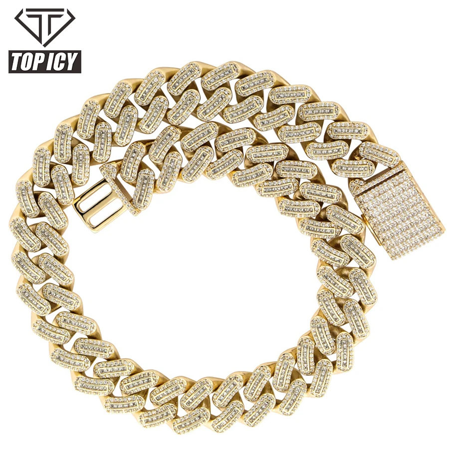 18mm 3 rows heavy solid cuban link gold chain for man bagguete crystal diamond safty box clasp bi color thick cuban link chain
18mm 3 rows heavy solid cuban link gold chain for man bagguete crystal diamond safty box clasp bi color thick cuban link chain