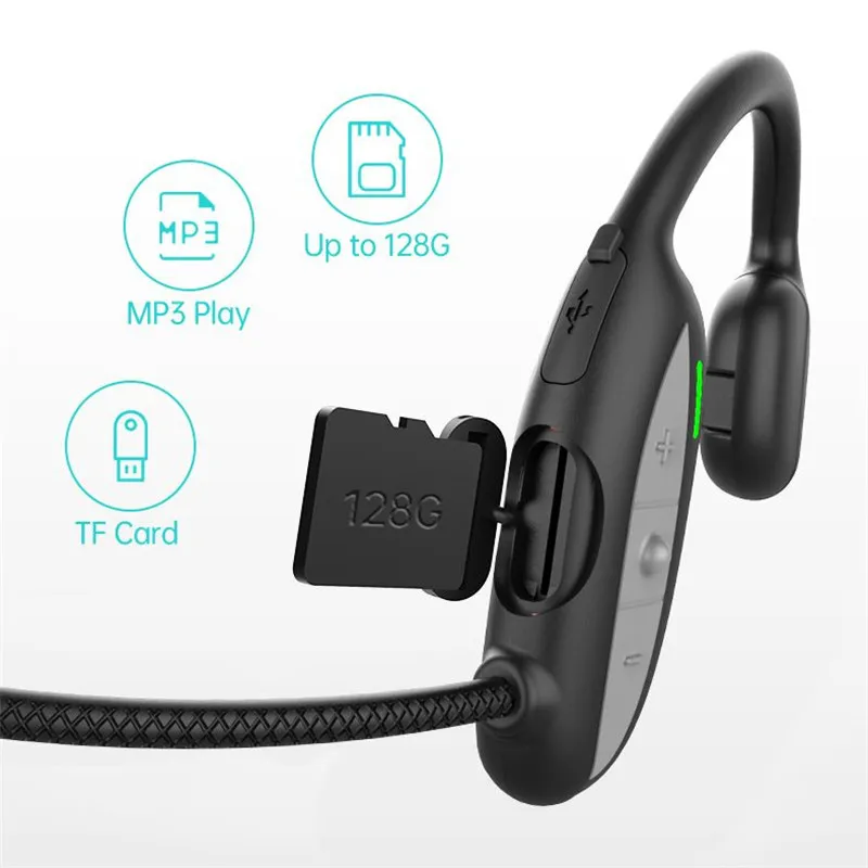 Newest Design Sim card Wireless Waterproof Bone Conduction Headset Surround Sound Open Ear Sports Headset
Newest Design Sim card Wireless Waterproof Bone Conduction Headset Surround Sound Open Ear Sports Headset