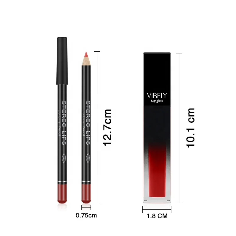 Wholesale Multi Color Long Lasting Waterproof Non-stick Cup Matte Lip Gloss&Lip Liner Pencil Set
Wholesale Multi Color Long Lasting Waterproof Non-stick Cup Matte Lip Gloss&Lip Liner Pencil Set