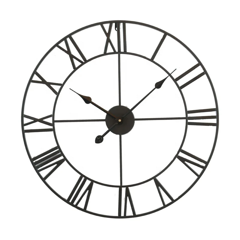 Home Decorative Roman Numeral Style Round Shaped Black Analog Metal Clock 15.7 inch 40cm Scandinavian Wall Clock for Living Room
Home Decorative Roman Numeral Style Round Shaped Black Analog Metal Clock 15.7 inch 40cm Scandinavian Wall Clock for Living Room