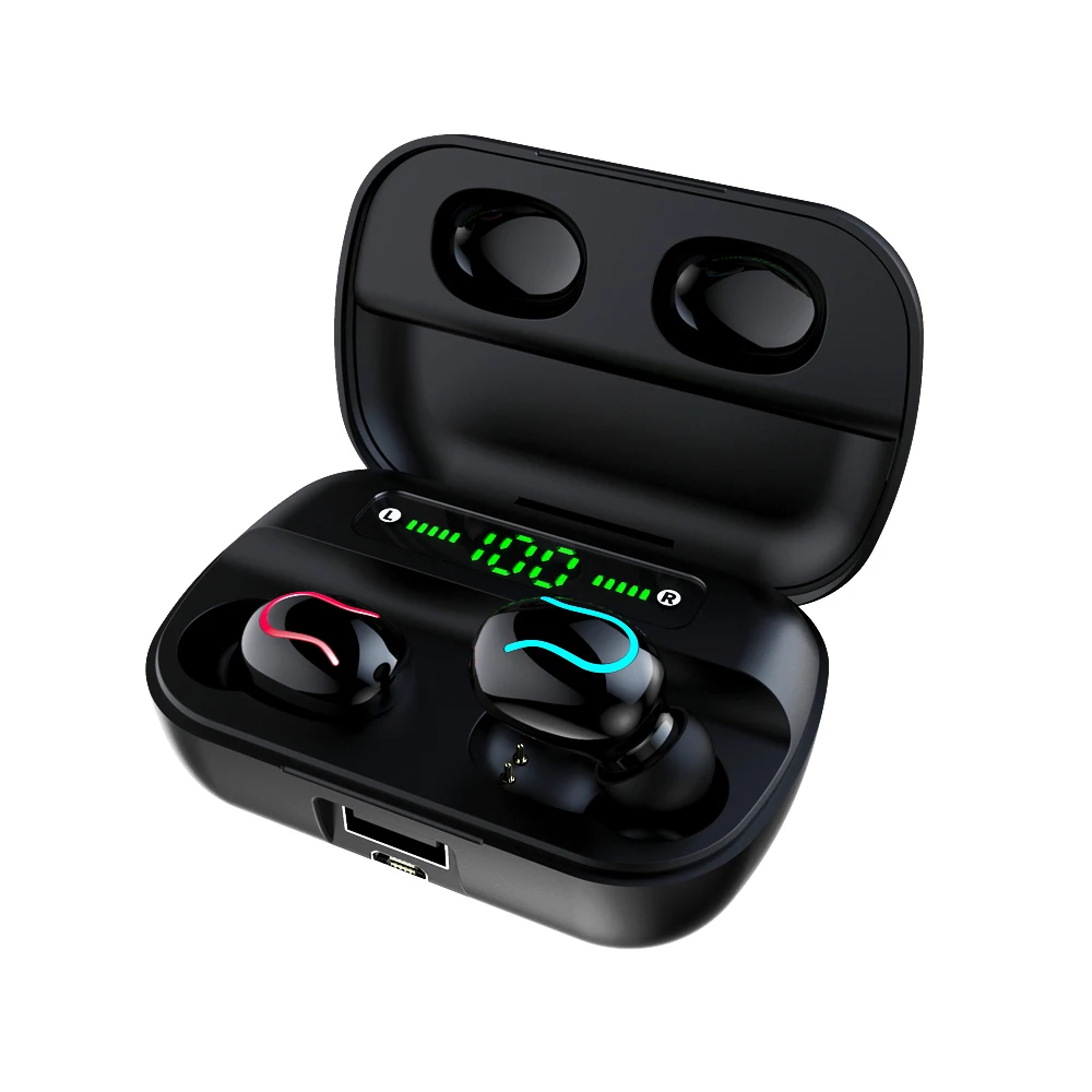 Q82 TWS Wireless 5.0 Earphones Mini Stereo Gaming Sports Earbuds IPX7 Waterproof Headphones with Charging Case Q82 Headset, Black
Q82 TWS Wireless 5.0 Earphones Mini Stereo Gaming Sports Earbuds IPX7 Waterproof Headphones with Charging Case Q82 Headset, Black