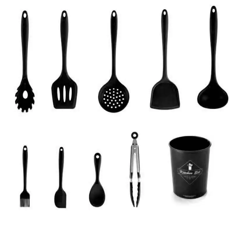 9 Piece Accessories Heavy Baking Duty Kitchen Wares Korean Silicone Cooking Set Of Kitchen Utensils, Red black
9 Piece Accessories Heavy Baking Duty Kitchen Wares Korean Silicone Cooking Set Of Kitchen Utensils, Red black