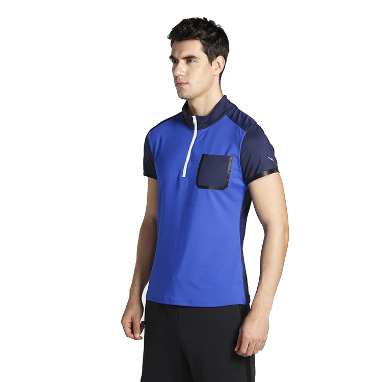 Custom High quality Wholesale pocket sport t shirt men short Sleeve Half Zip Men Gym T Shirt
Custom High quality Wholesale pocket sport t shirt men short Sleeve Half Zip Men Gym T Shirt